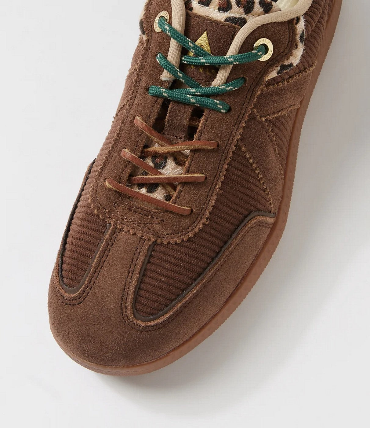 Sneakers Elite Classic - Brown-Corduroy-Leopard