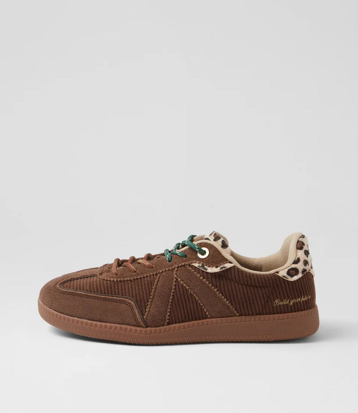 Sneakers Elite Classic - Brown-Corduroy-Leopard