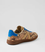 Zapatillas Elite Classic - Serpiente Beige/Azul