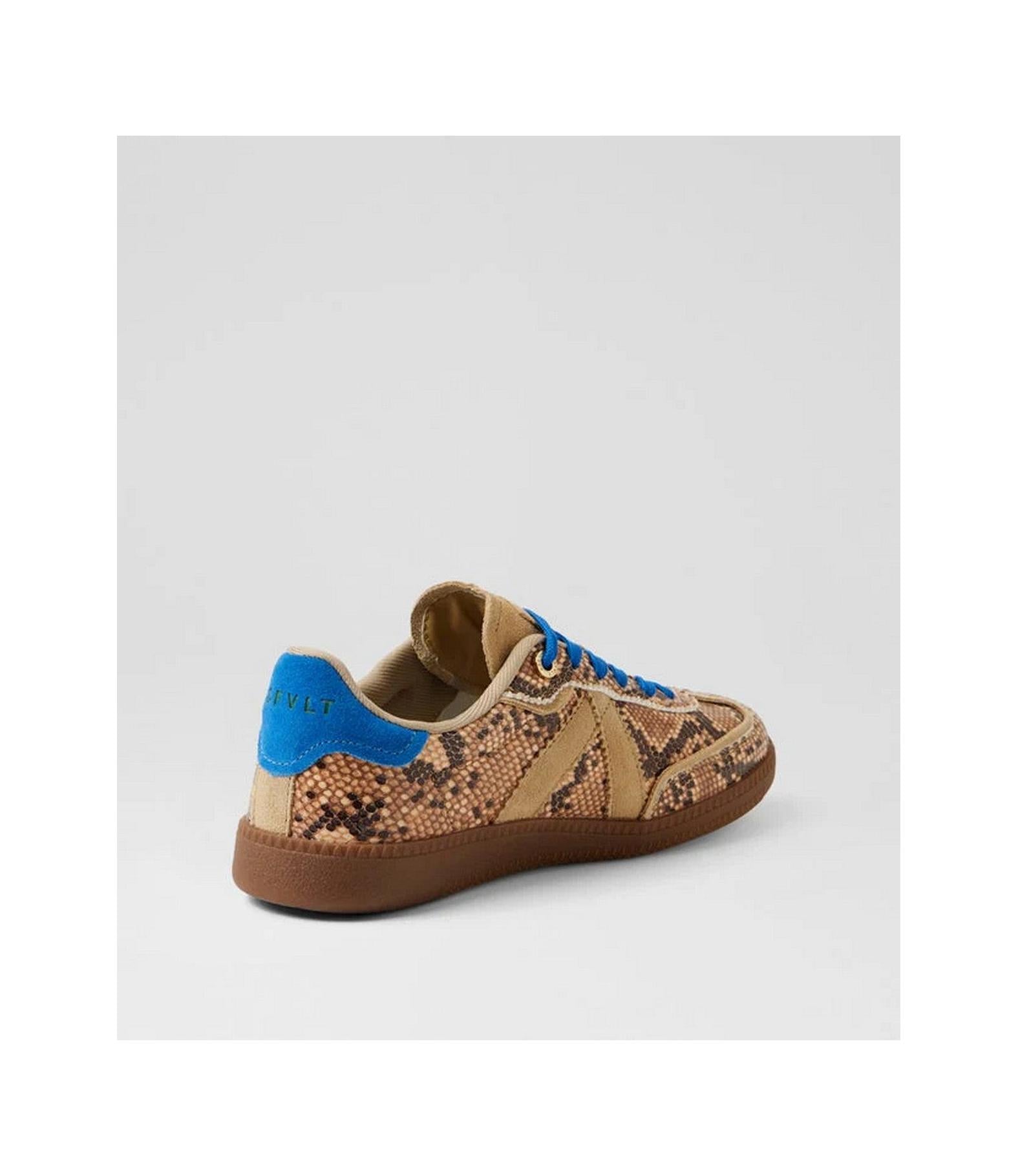 Zapatillas Elite Classic - Serpiente Beige/Azul