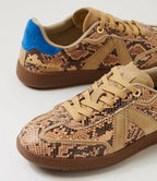 Zapatillas Elite Classic - Serpiente Beige/Azul