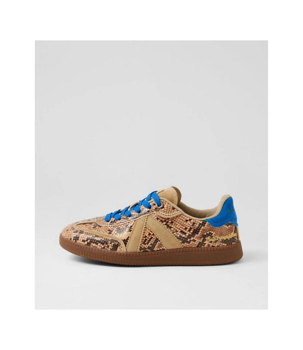 Zapatillas Elite Classic - Serpiente Beige/Azul