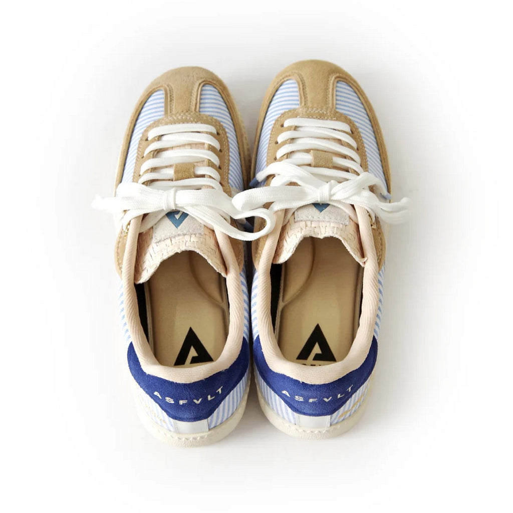 Elite Classic Sneakers - Blue Stripe/Sand