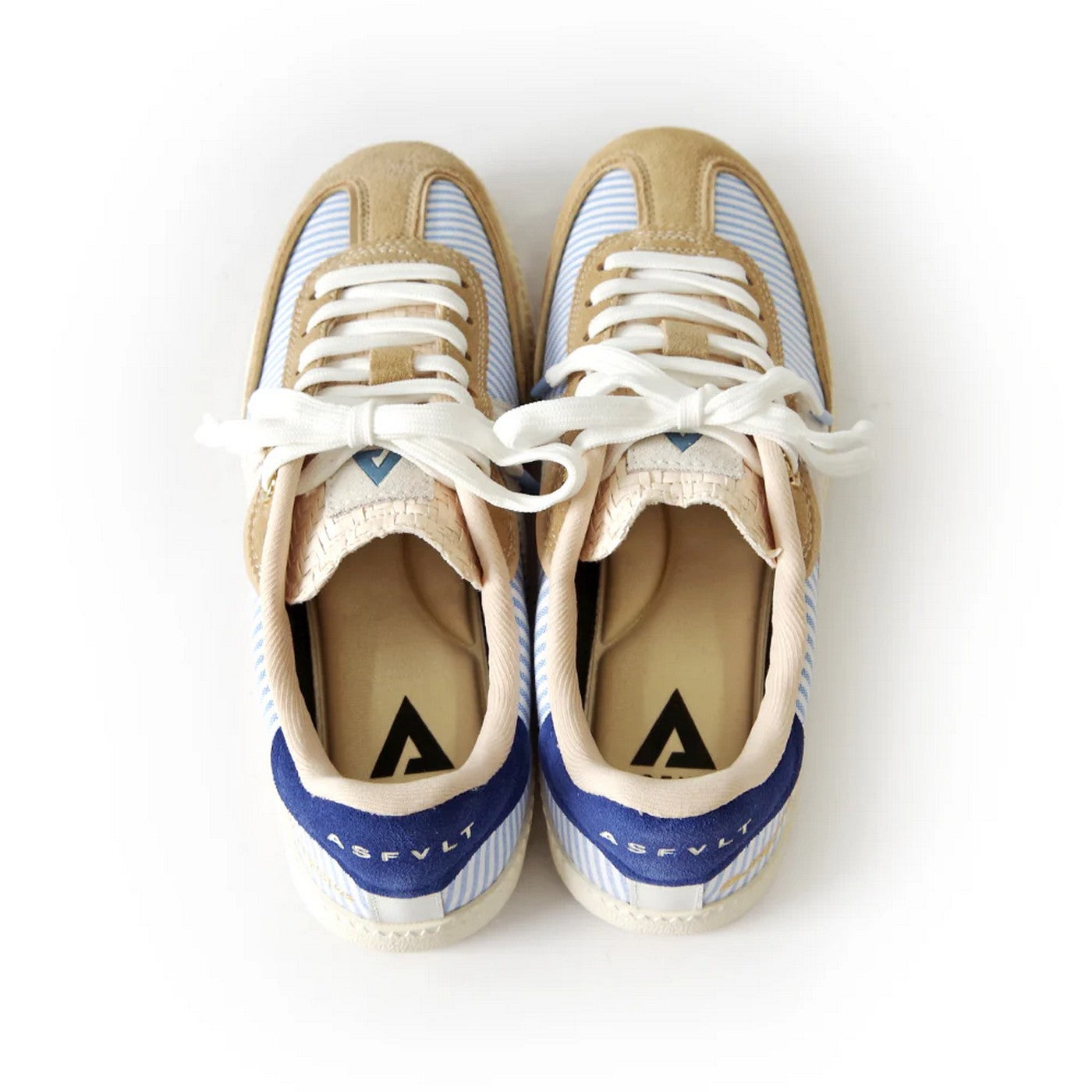 Elite Classic Sneakers - Blue Stripe/Sand