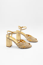 Chaussures À Talons Electra Beige Oro - Blanc