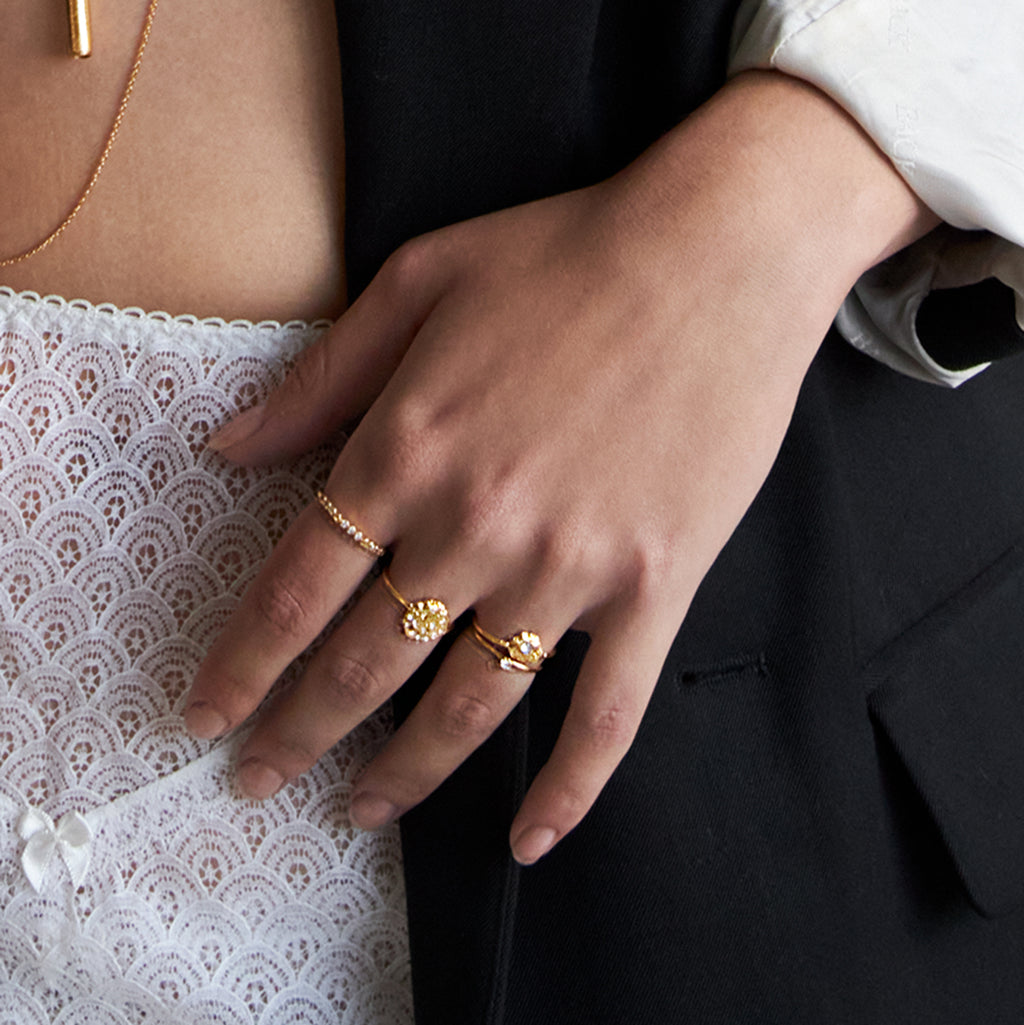 Bague Eleven White Opal