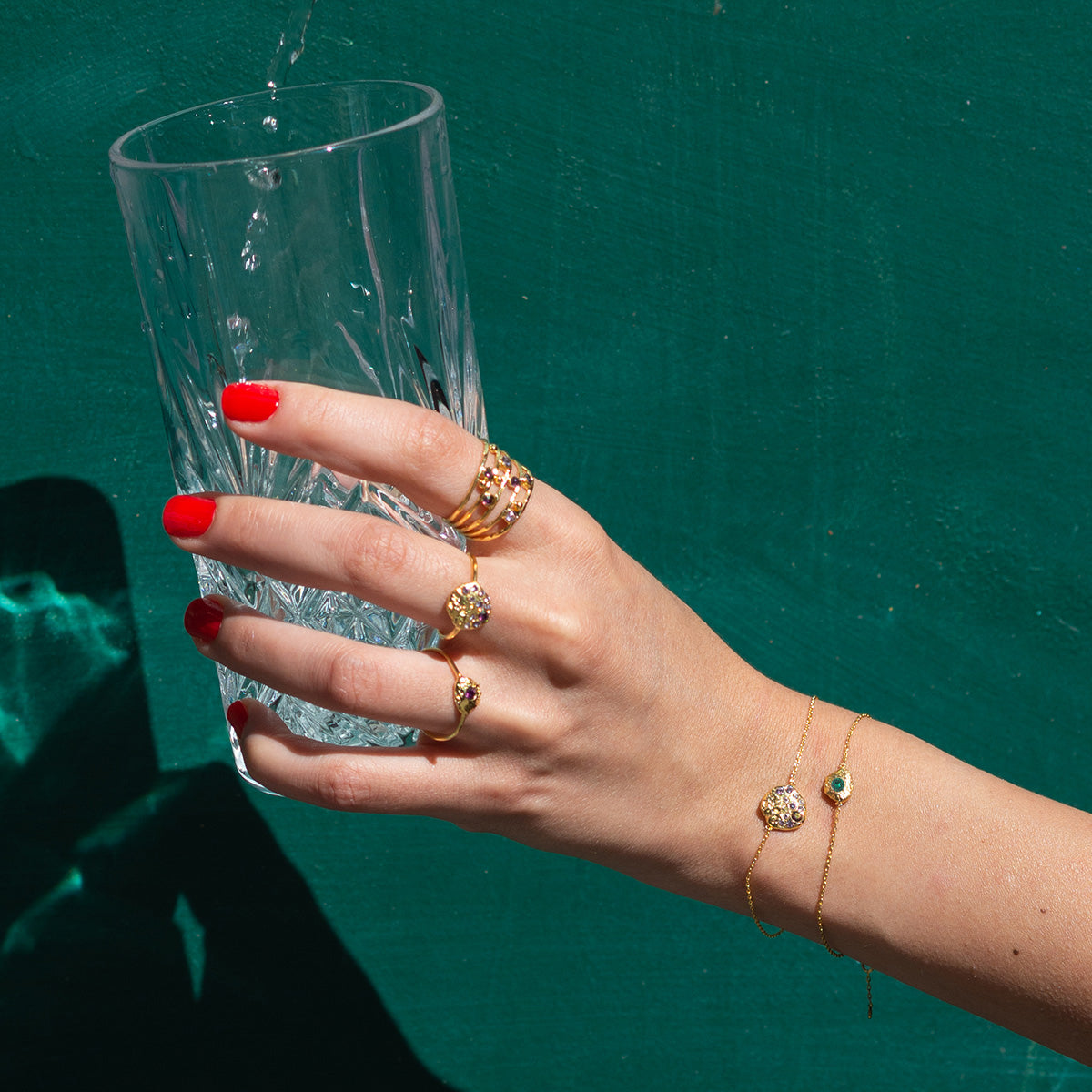 Pulsera Once Esmeraldas