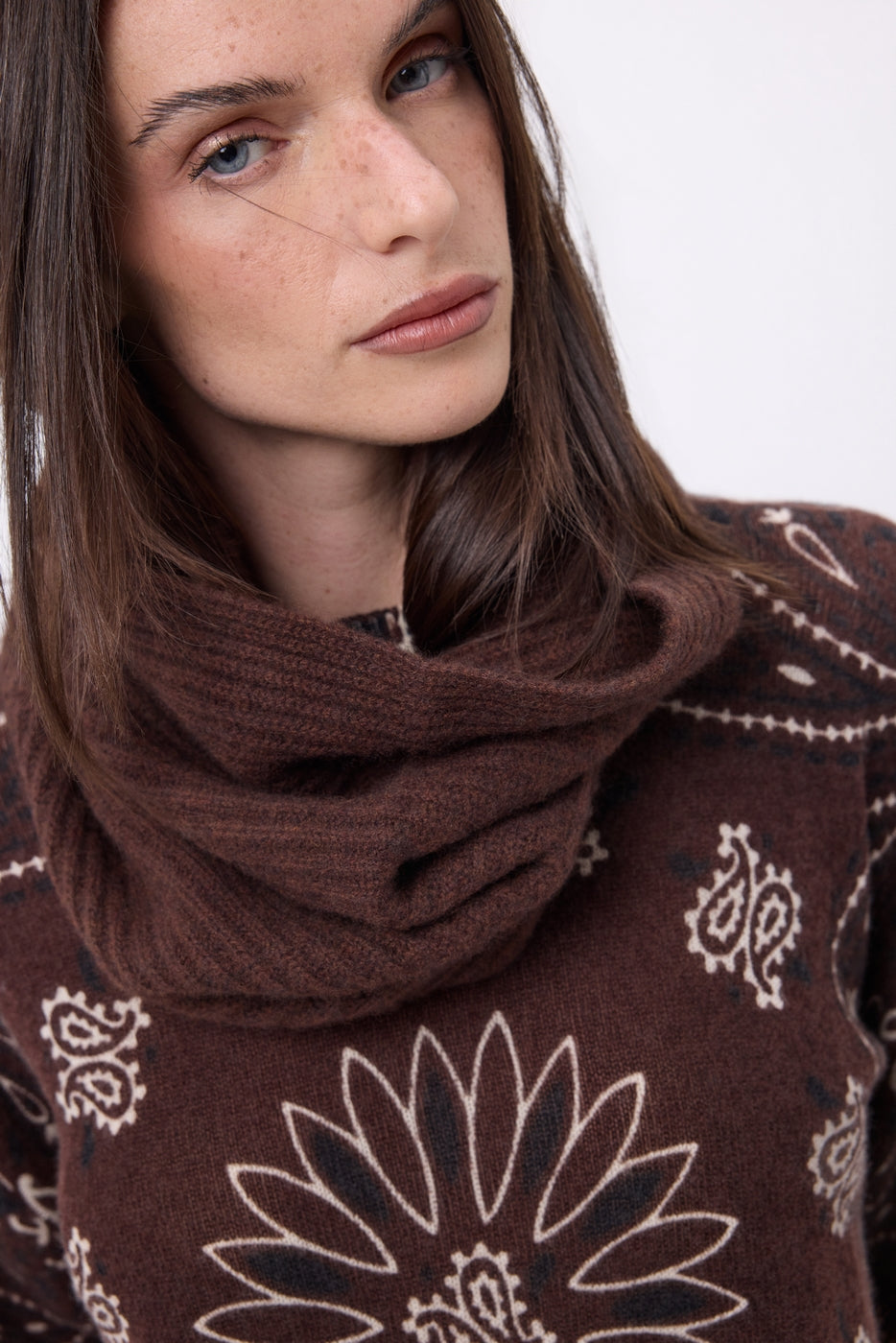 Scaldacollo Elio - Marrone Cioccolato - Unisex - 100% Cashmere
