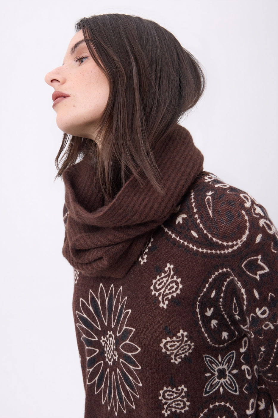 Scaldacollo Elio - Marrone Cioccolato - Unisex - 100% Cashmere