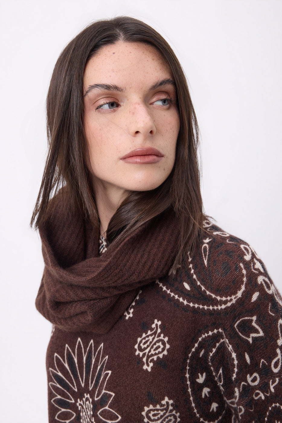 Scaldacollo Elio - Marrone Cioccolato - Unisex - 100% Cashmere