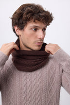 Scaldacollo Elio - Marrone Cioccolato - Unisex - 100% Cashmere