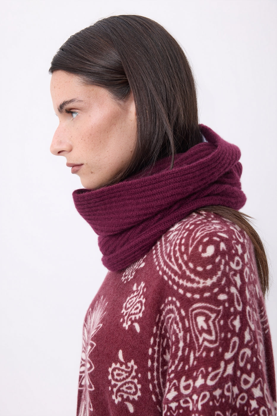 Scaldacollo Elio - Vinaccia - Unisex - 100% Cashmere