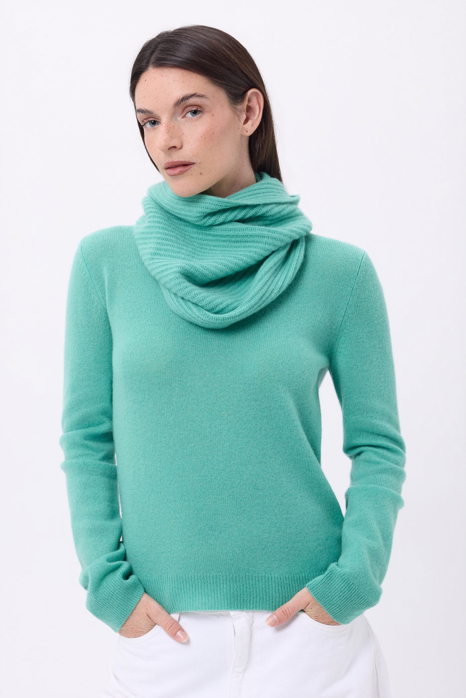 Cuello alto Elio - Verde pastel - Mixto