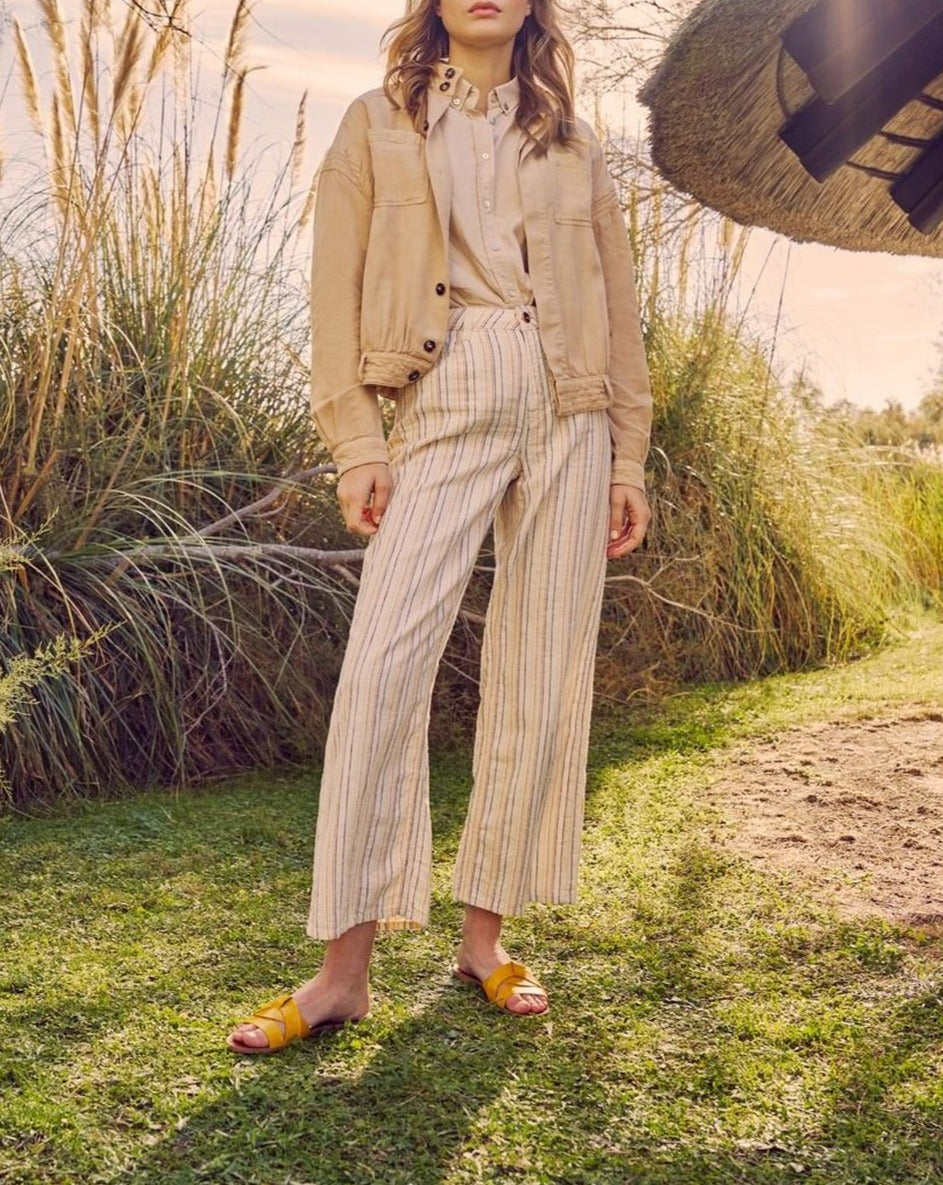 Pantalon Wide Ellie Fancy - Crafted Striped - Femme