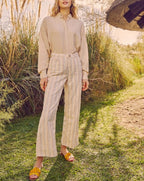 Pantalon Wide Ellie Fancy - Crafted Striped - Femme