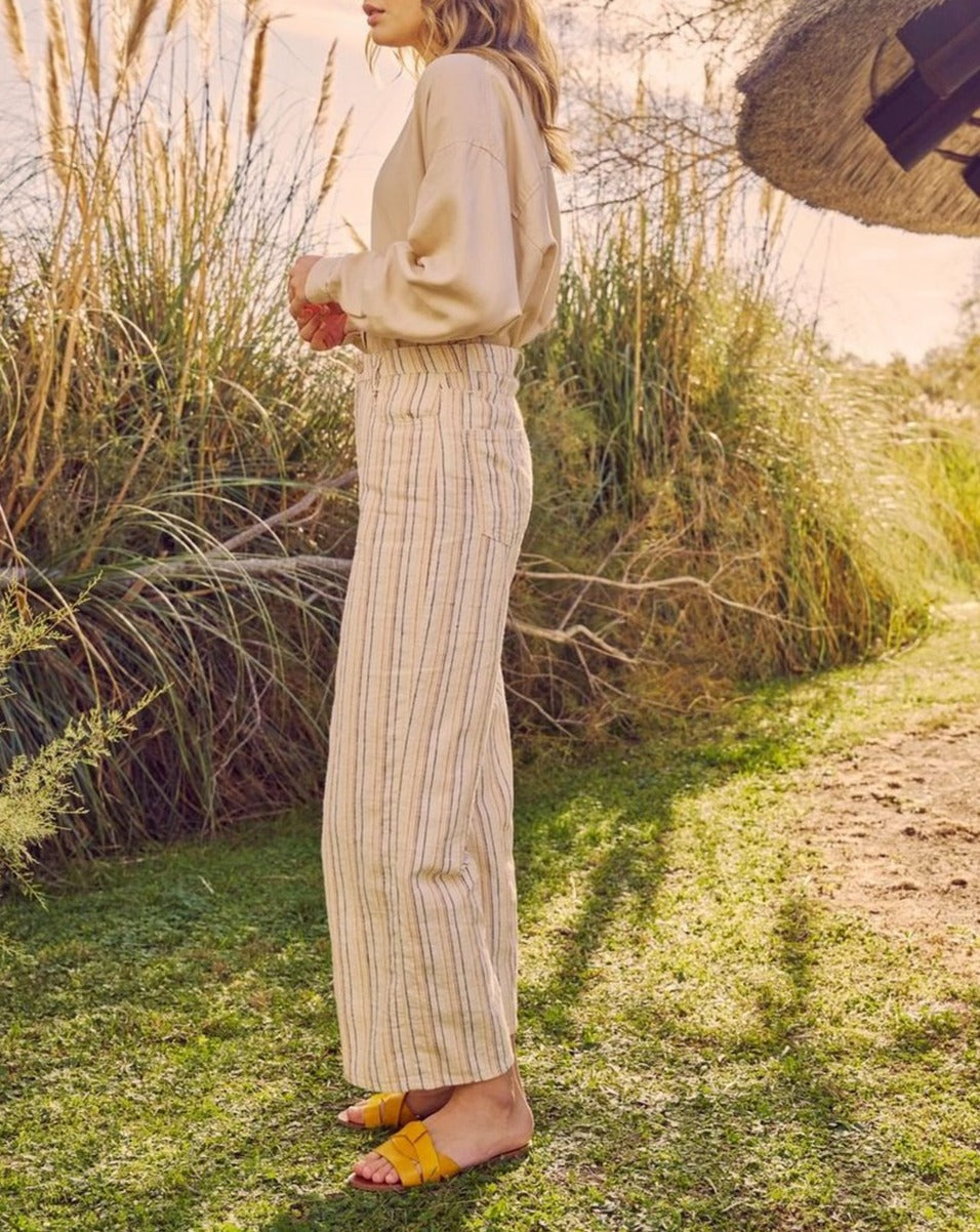 Pantalon Wide Ellie Fancy - Crafted Striped - Femme