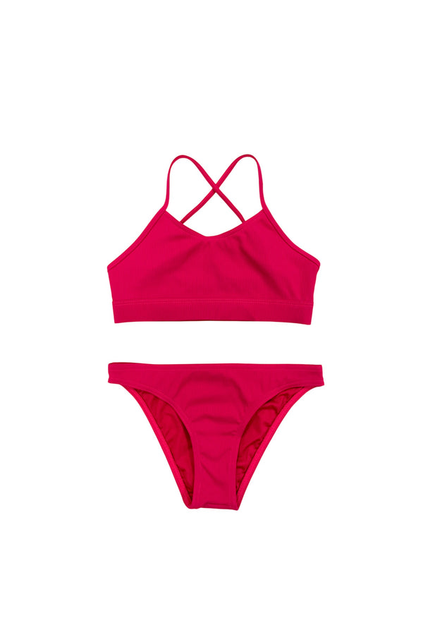 Girls' 2 Piece Swimsuit - Ellis - Fuschia