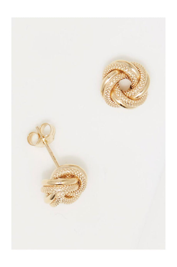 Pendientes Oro Amarillo 375/1000 “Nudo Torcido 10Mm”