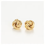 "10mm Twisted Knot" Earrings - 375/1000 Yellow Gold