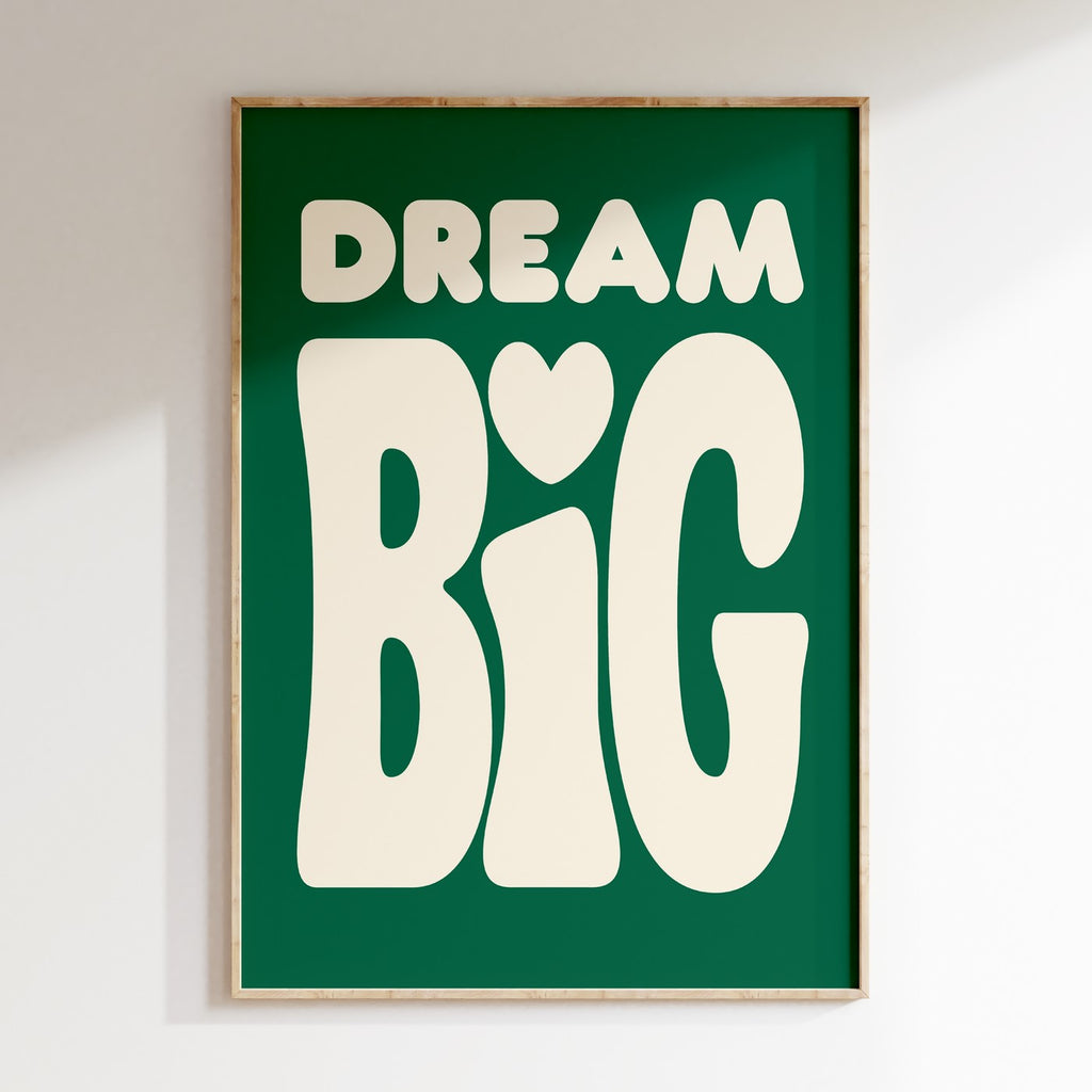 Kids - Affiche Kids Dream Big - Vert
