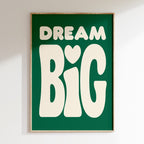 Kids - Affiche Kids Dream Big - Vert