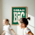 Kids - Affiche Kids Dream Big - Vert