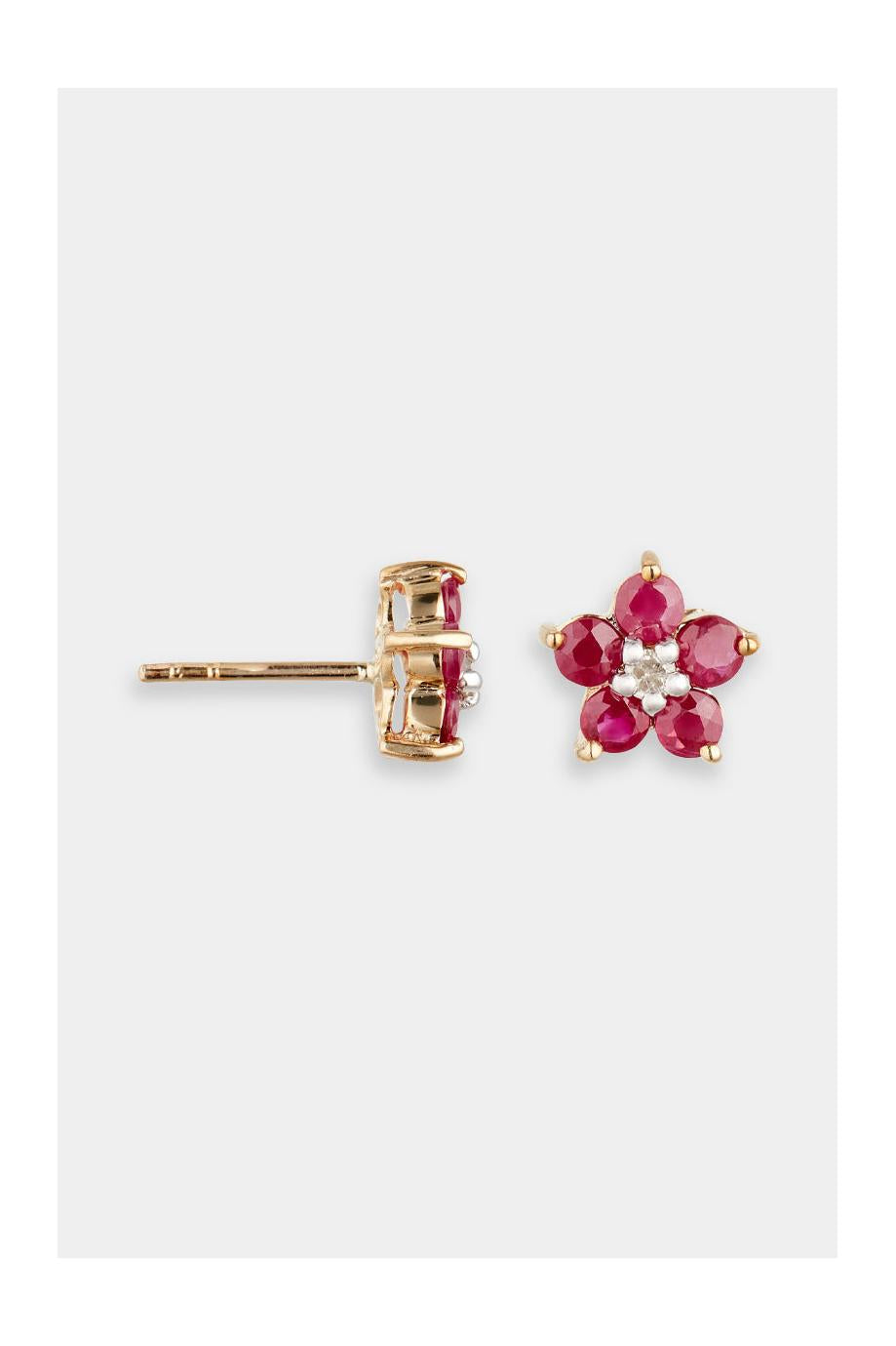 “Mysterious Flower” Earrings D0.07/2 R1.30/10