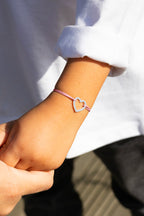 Bracelet Coeur Vide Rose - Rose