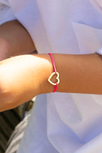 Bracelet Coeur Vide Noir  - Noir