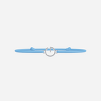 Bracelet Lettres Plaqué Argent Enfant - Bleu Ciel