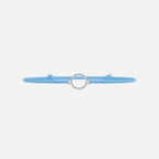 Bracelet Lettres Plaqué Argent Enfant - Bleu Ciel