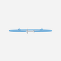 Children's Silver-Plated Letter Bracelet - Sky Blue