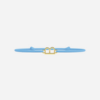 Pulsera de Letras Doradas Infantil - Azul Cielo