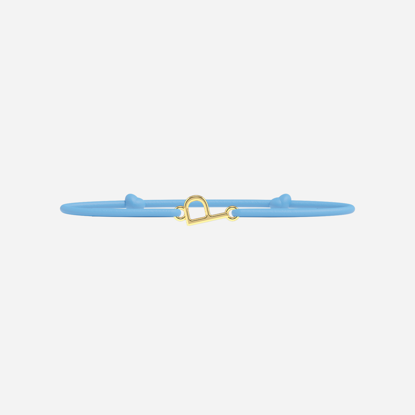 Bracelet Lettres Dorées Enfant - Bleu Ciel