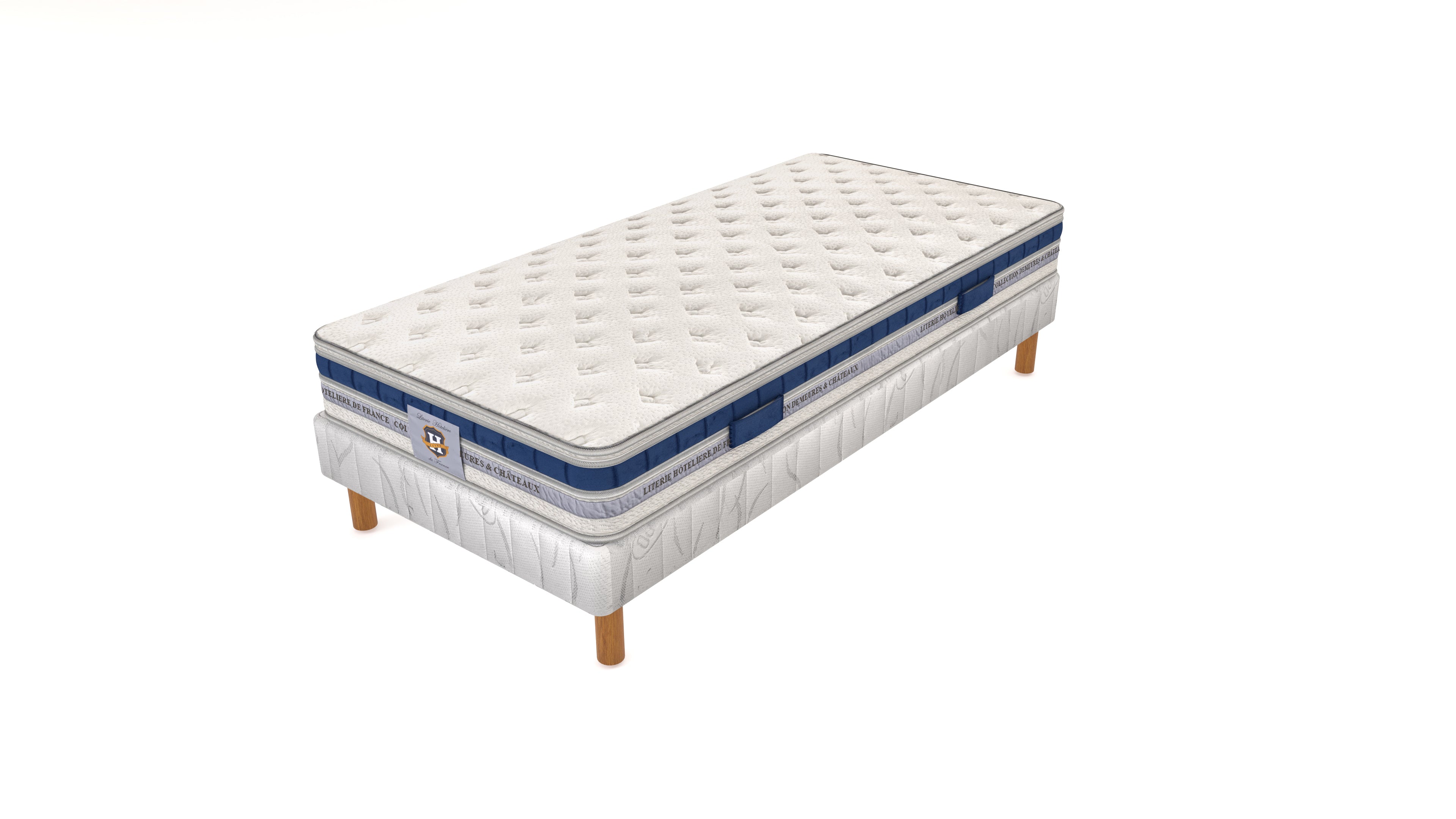 Villandry - Mattress + Box Spring Set - White/Grey