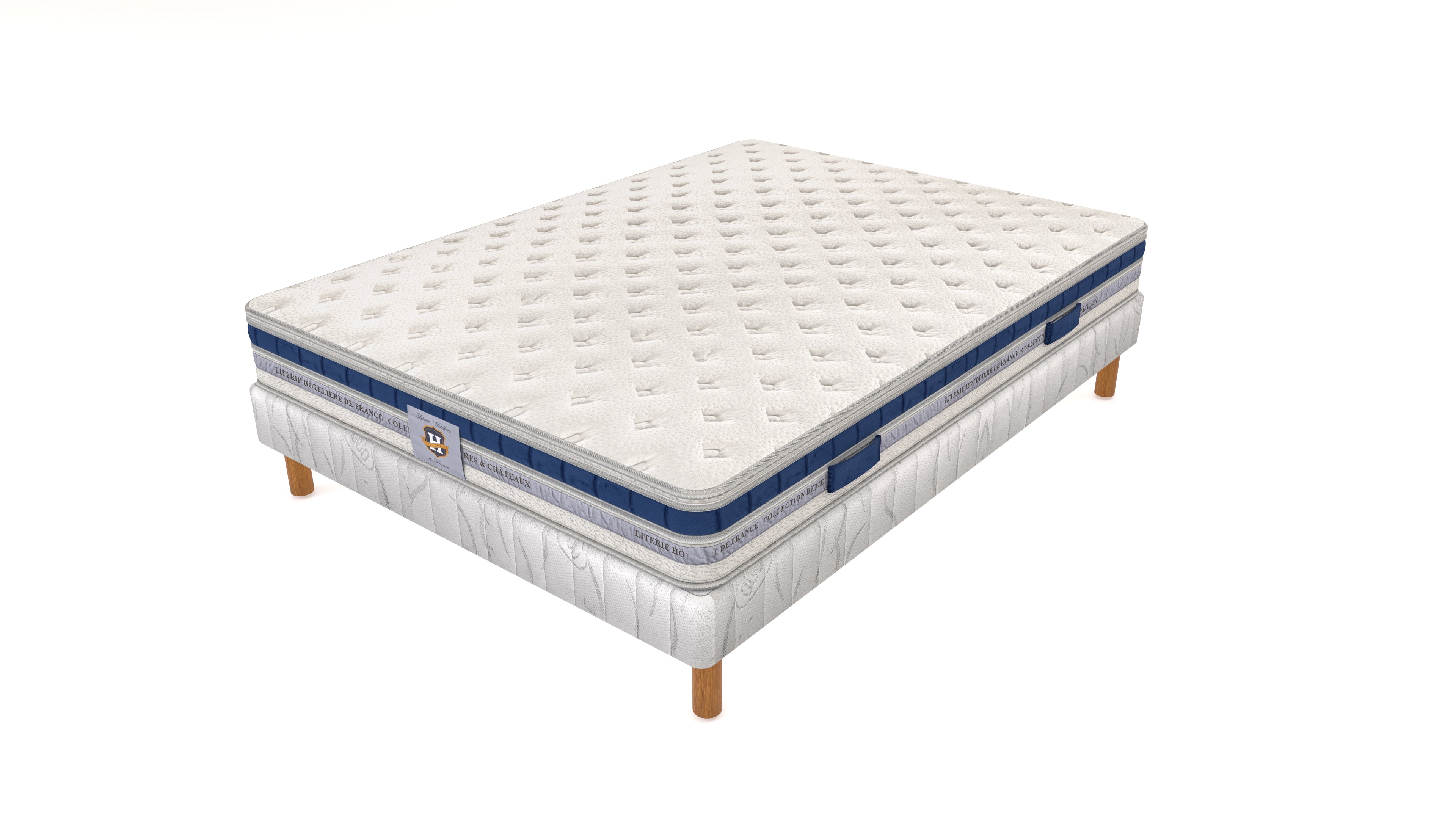 Villandry - Mattress + Box Spring Set - White/Grey