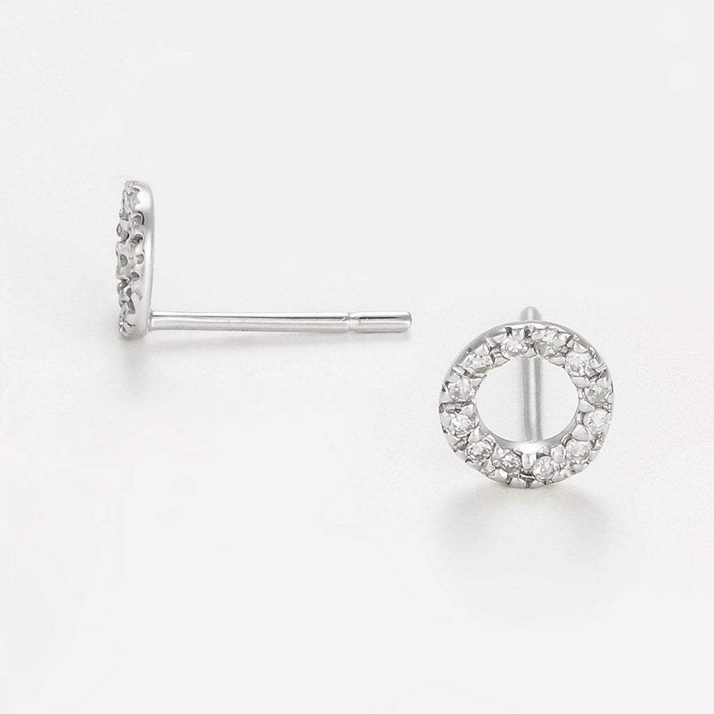 Pendientes "Simplicidad" diamante: 0,10" Simplicidad" diamante: 0,10 ct/24