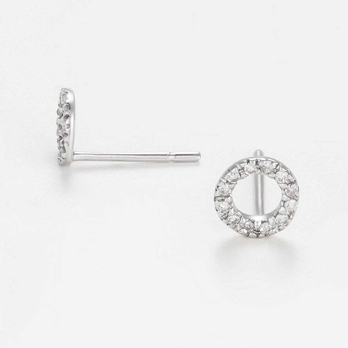 Pendientes "Simplicidad" diamante: 0,10" Simplicidad" diamante: 0,10 ct/24