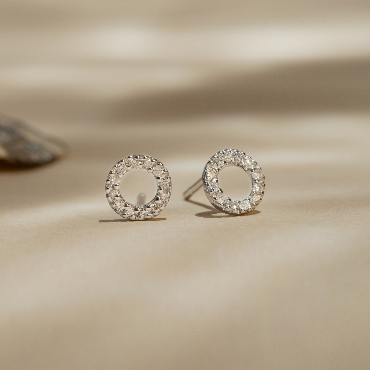 Pendientes "Simplicidad" diamante: 0,10" Simplicidad" diamante: 0,10 ct/24