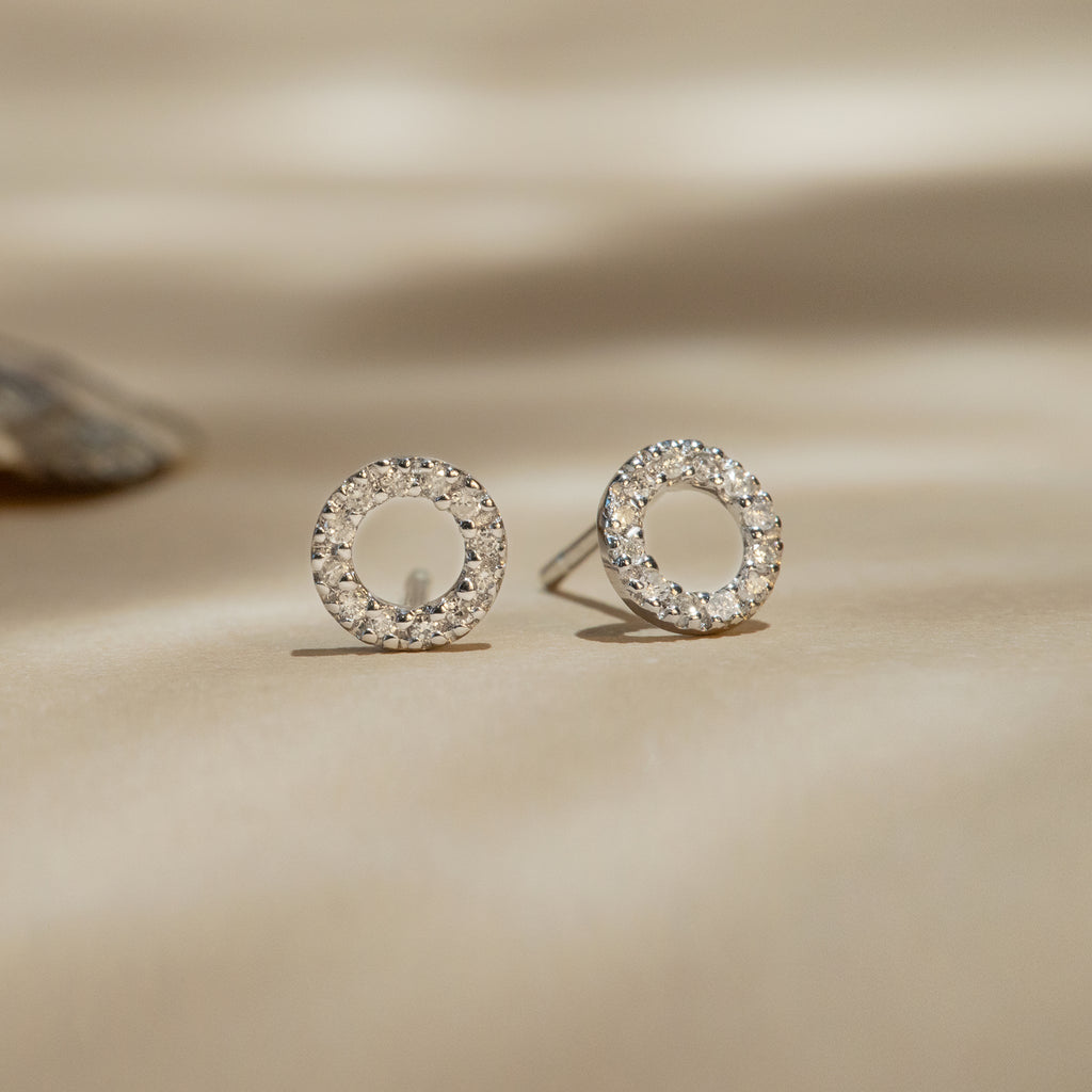 Pendientes "Simplicidad" diamante: 0,10" Simplicidad" diamante: 0,10 ct/24