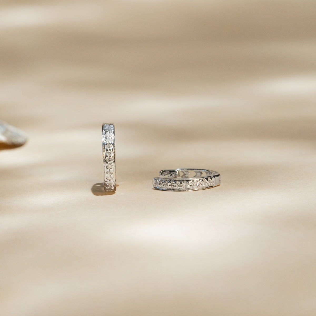 Boucles D'Oreilles "Anneau Pm" Diamants 0,06Ct/20