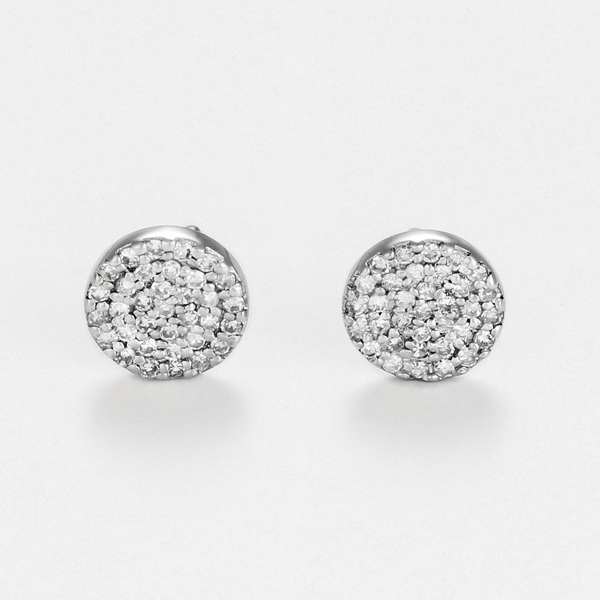 Pendientes "Sparkling Round" - 0,2 quilates/68 diamantes - Oro blanco