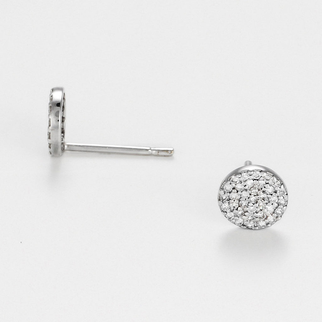 Pendientes "Sparkling Round" - 0,2 quilates/68 diamantes - Oro blanco