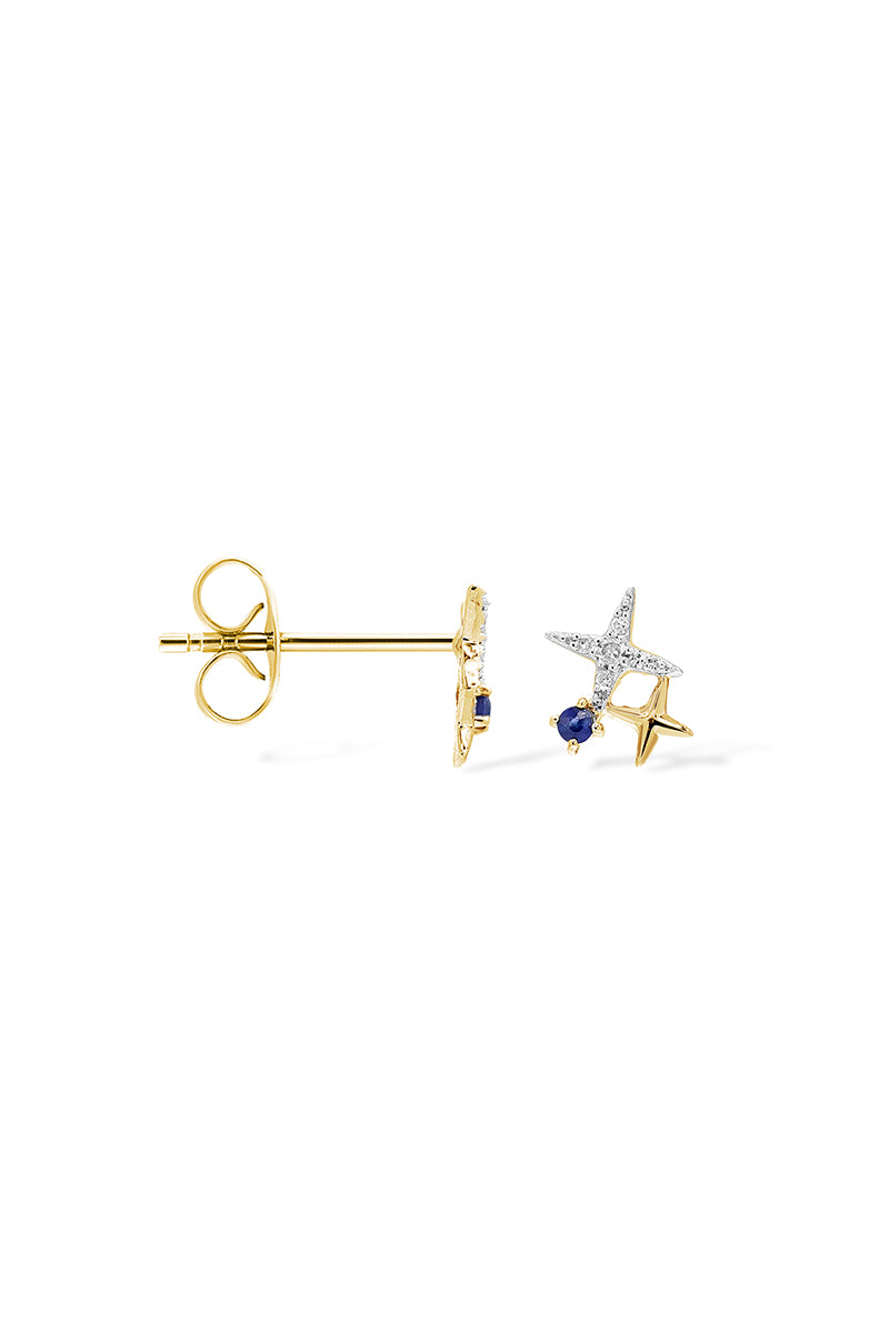 Earrings D0.05/10 S0.05/2 - 375/1000 Yellow Gold
