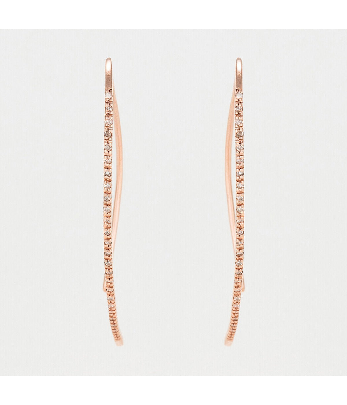 "Precious Vines" Earrings, Diamond 0.15/50 - 375/1000 Rose Gold