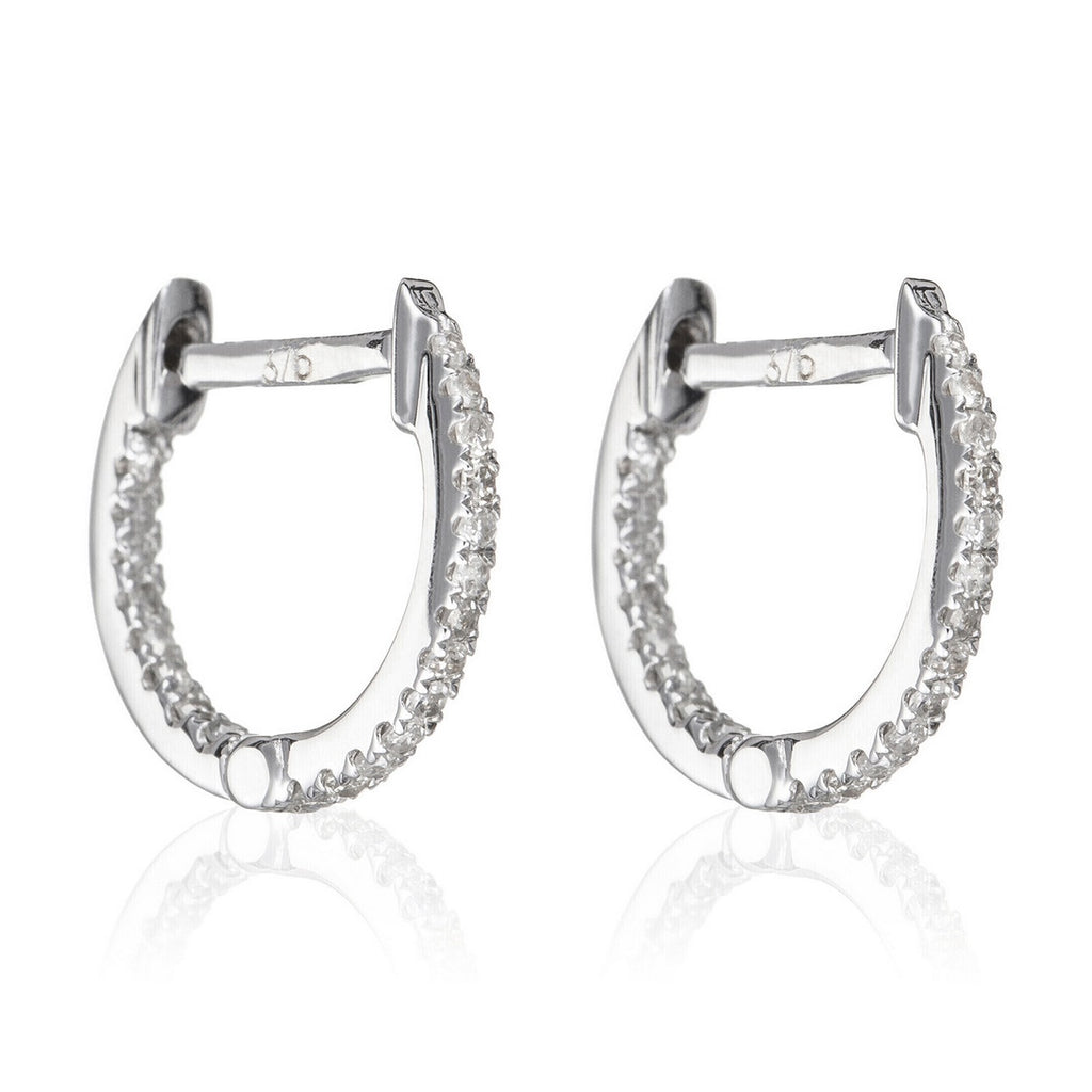 Aretes de Diamantes "Criolla Perfecta" 0.08/42 - Oro Blanco