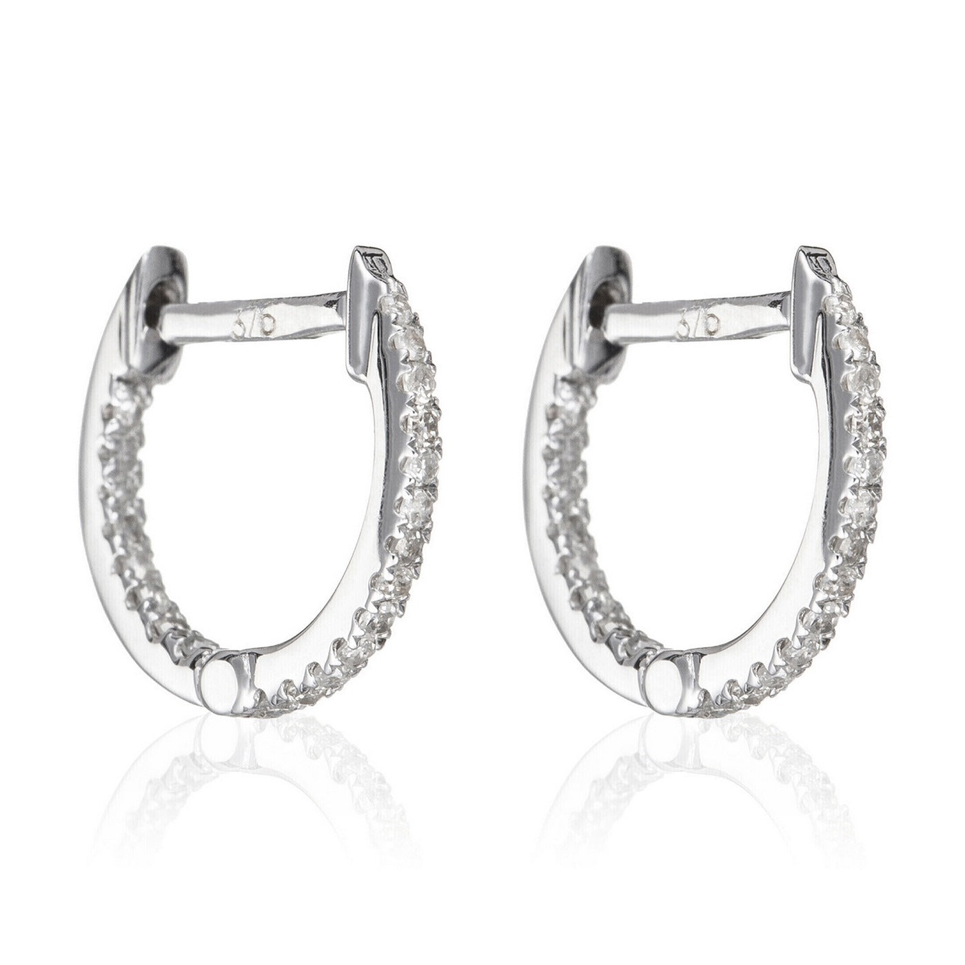 Aretes de Diamantes "Criolla Perfecta" 0.08/42 - Oro Blanco