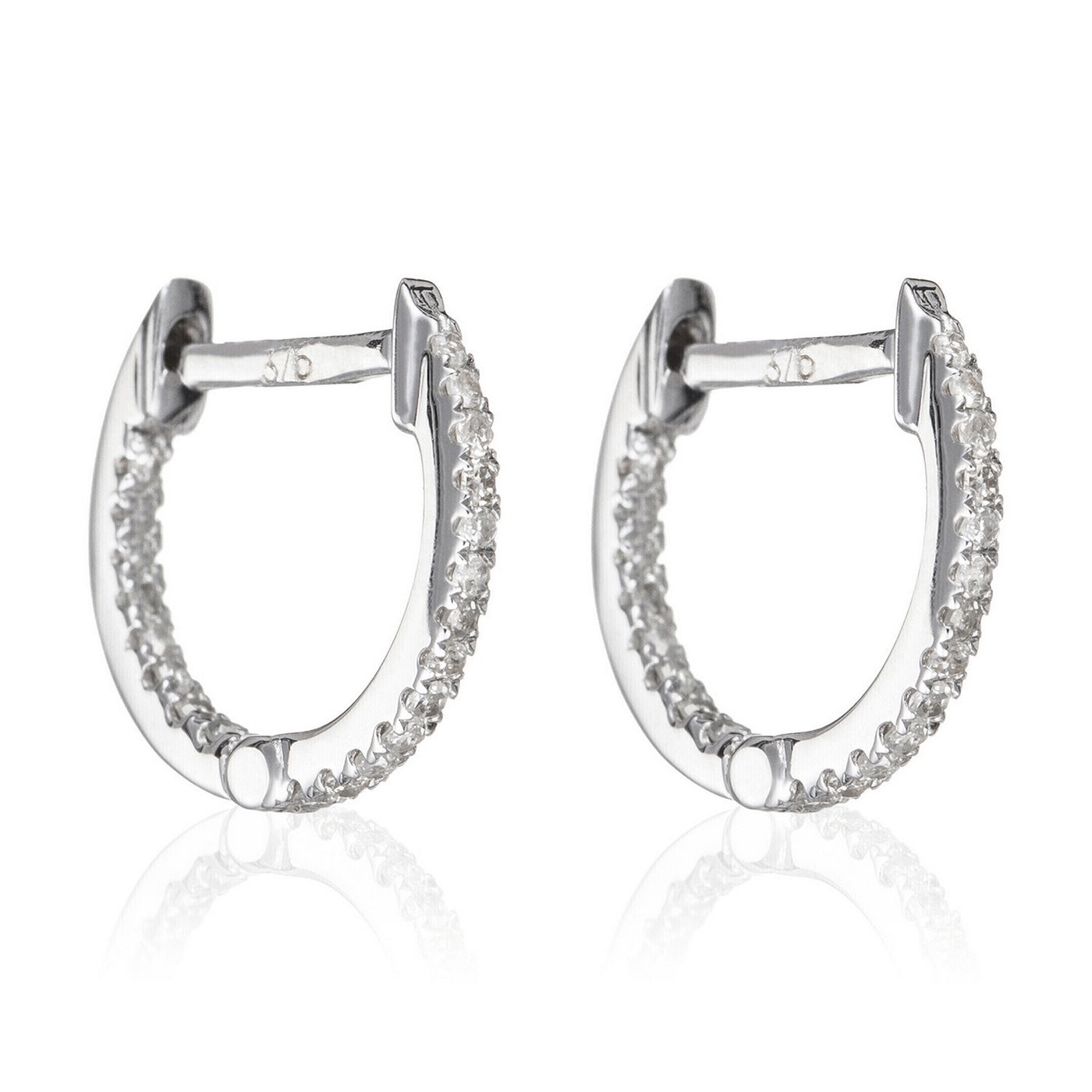 Pendientes "Criolla Perfecta" D0.08/42 - Oro blanco 375/1000