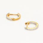 "Perfect Créoles" Hoop Earrings Diamond 0.08/42
