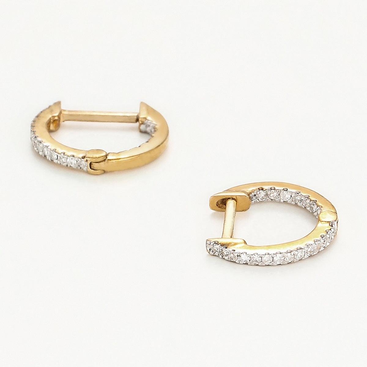 Boucles D'Oreilles "Perfect Créoles" Pm Diamant 0,08/42